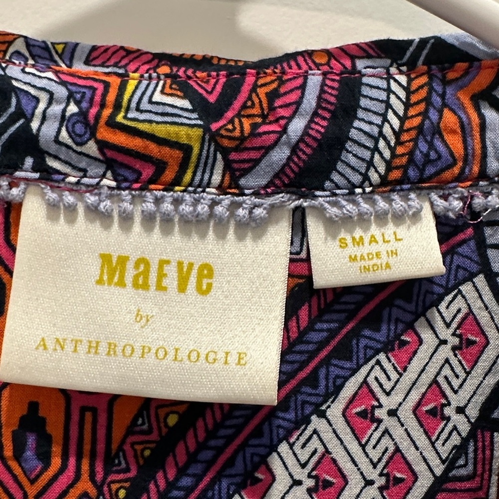 Anthropologie Maeve Multicolor Sleeveless Blouse - Picture 2 of 3